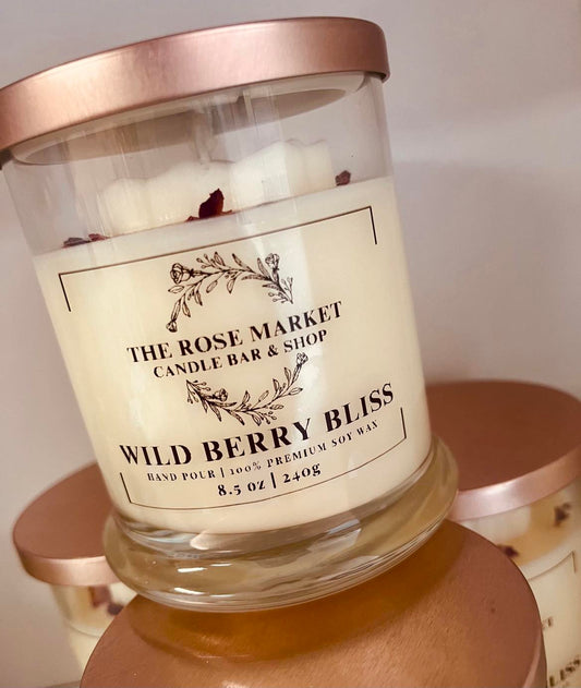 Wild Berry Bliss - Rose Candle (8.5oz)